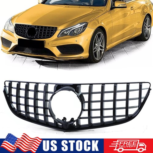 Gloss black front grille - black,