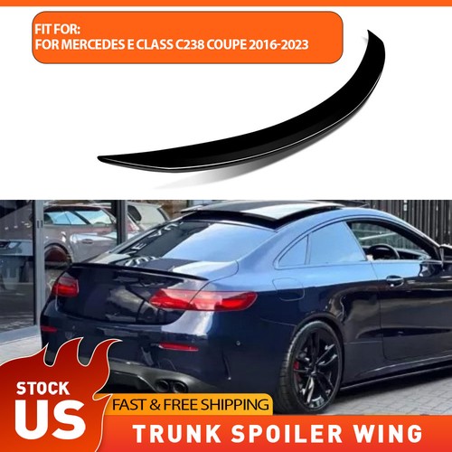 Abs rear black trunk spoiler - abs,